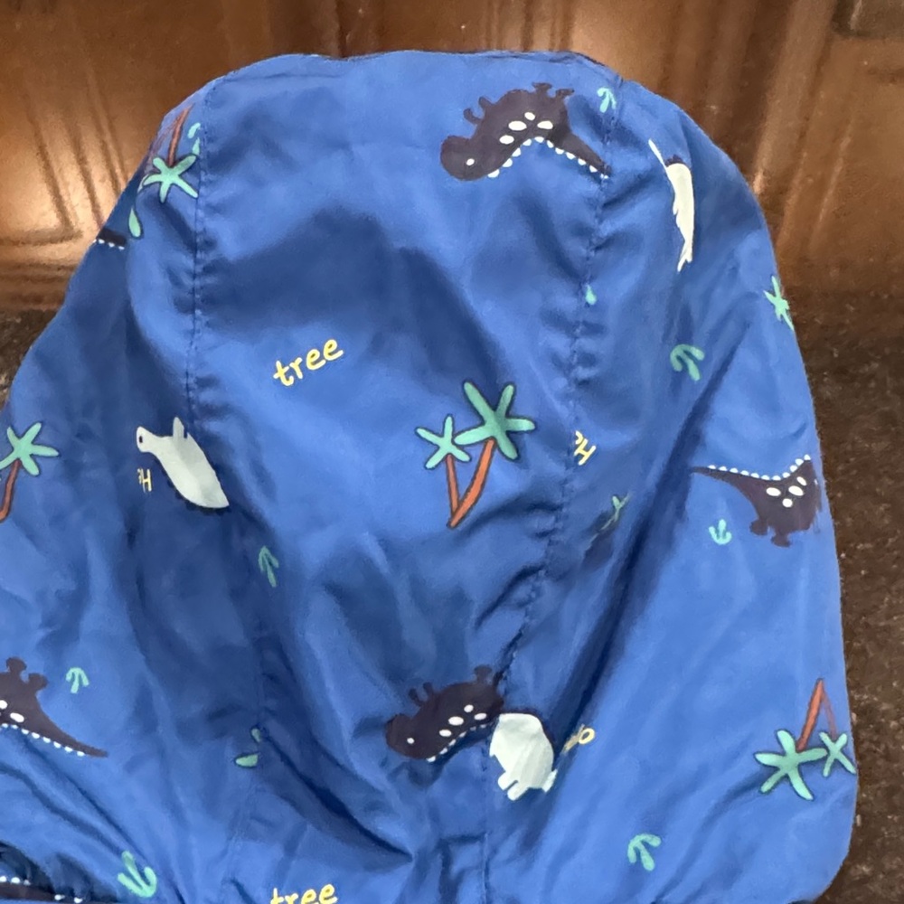Blue Dinosaur Print boys jacket 18 mon - Picture 10 of 11